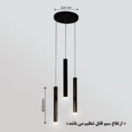 چراغ آویز مدرن استوانه ای 3 شعله کد 806 - Image 5