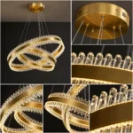 لوستر مدرن کریستالی آرام دوطبقه A2003/30/50 - Image 2