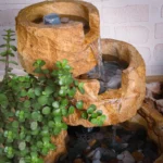 آبنمای رومیزی سنگی مدل پله کان سبز - Image 3