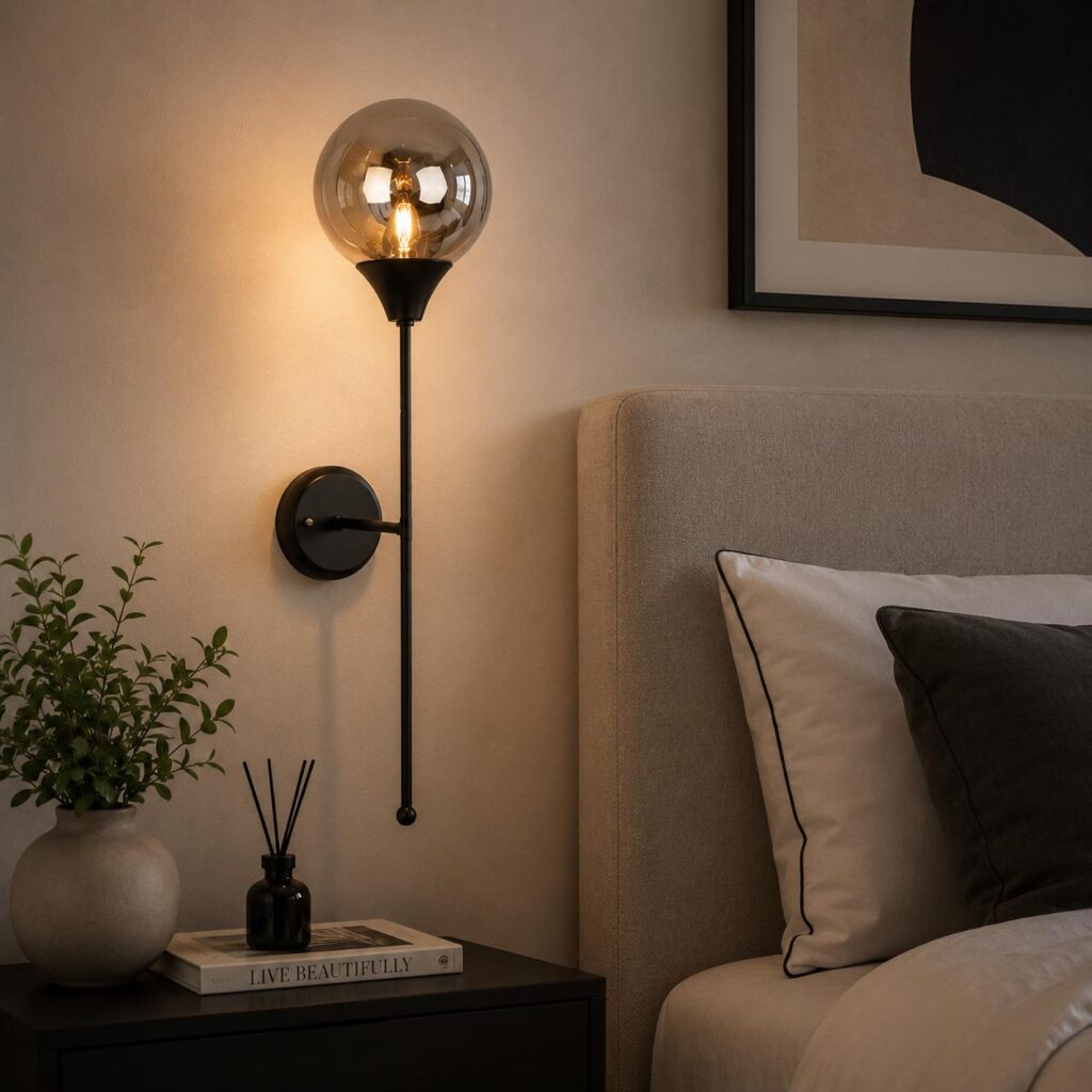 چراغ دیواری فلزی تک شعله کد AN1034/1