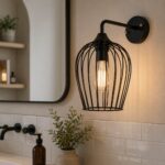 چراغ دیواری فلزی تک شعله کد AN1035/1