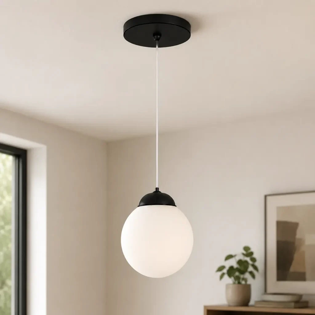 لوستر حبابی تک شعله چشمه نور کد R1203/1