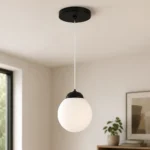 لوستر حبابی تک شعله چشمه نور کد R1203/1