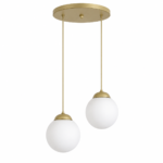 لوستر حبابی دو شعله چشمه نور کد R1204/2 - Image 2