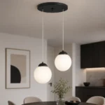 لوستر حبابی دو شعله چشمه نور کد R1204/2