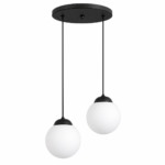 لوستر حبابی دو شعله چشمه نور کد R1204/2